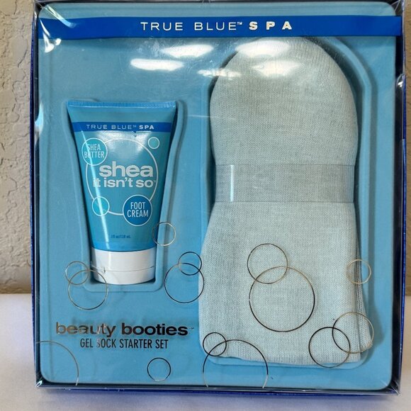 Bath & Body Works True Blue Spa Socks Shea It Isn't So Foot Cream Gift Set NEW - Picture 1 of 8